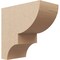 Ekena Millwork 5"W x 10"D x 10"H Classic Ridgewood Rough Cedar Woodgrain TimberThane Corbel, Primed Tan CORUR05X10X10RIDRCPR - alternate 1